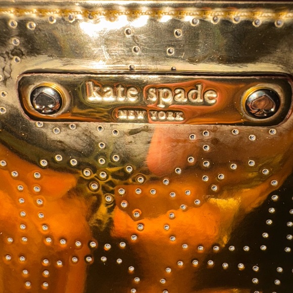 kate spade Gold Perforated Clutch - Picture 2 of 4